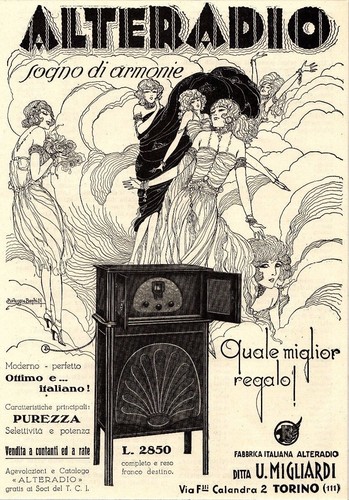 Pubblicita 1930 alteradio - 1930,
