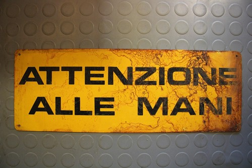 Insegna cartello industriale - insegna,