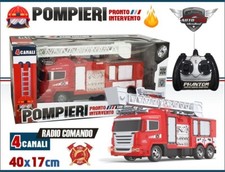 z Camion Vigili Del Fuoco Pompieri Radiocomandato Gioco Giocattolo Bambini dfh