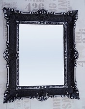 Specchio Muro Nero Argento