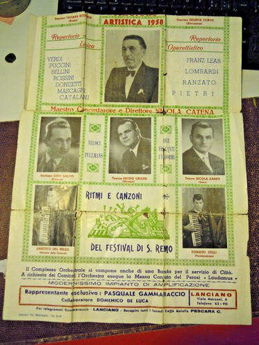 1958 manifestino pubblicitario - manifestino,