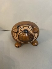 Bulldog in ceramica di Lisa Larson