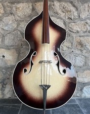 July 1960 Wandre Framez Naika Brownburst Upright Double Bass 3/4 Made in Italy