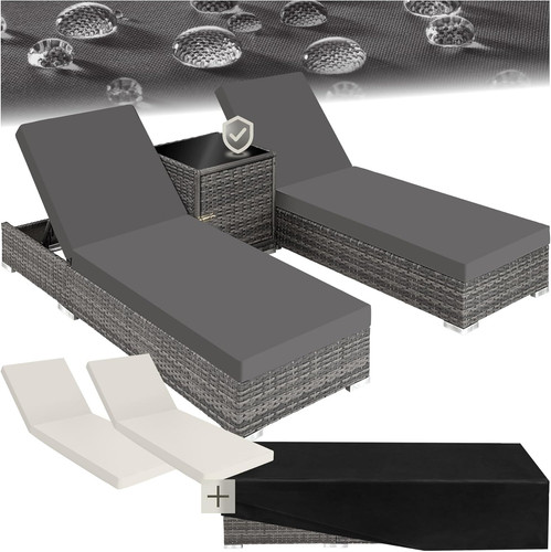 Set x lettino - lettino, alluminio
