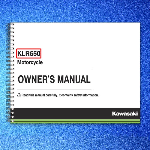 Kawasaki klr650 owners manual - kawasaki,