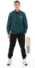 TUTA PUMA UOMO CLASS SWEAT SUIT TR - 693269-75 - col. verde/nero