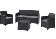 SET RATTAN KETER EMMA LOUNGE 5