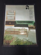 1975 ROMEO REGA MOBILI DIVANO TAVOLI DESIGN VINTAGE AD PUBBLICITA