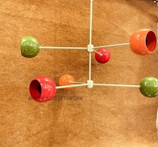 Lampadario in ottone a 6