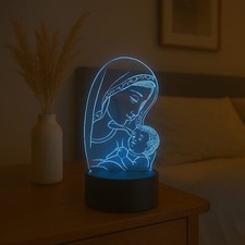 Lampada LED con Immagine Sacra