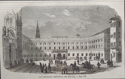 Milano veduta castello - veduta,