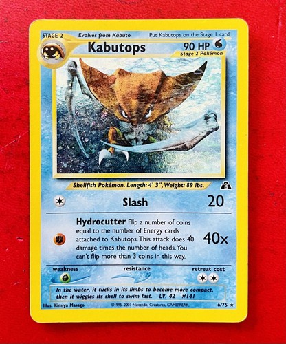 Lotto carte pokemon kabutops - carte,