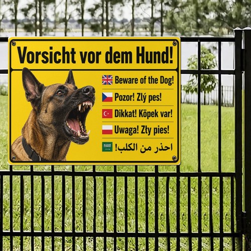 Attenzione insegna cane