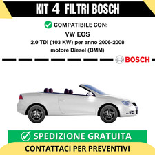 KIT BOSCH 4 Filtri tagliando
