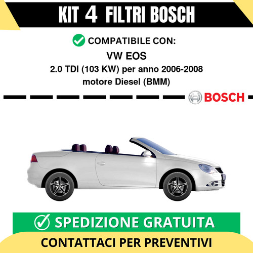 Kit bosch filtri - kit, tagliando