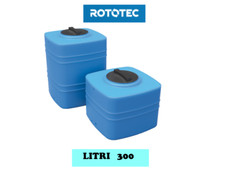 SERBATOIO ESTERNO ROTOTEC CUBO QS 300 LT POLIETILENE STOCCAGGIO ACQUA GIARDINO