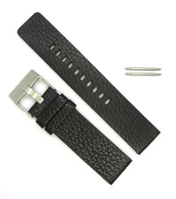 DIESEL Original Cinturino In Pelle DZ1597 Bracciale Nero 22 Mm