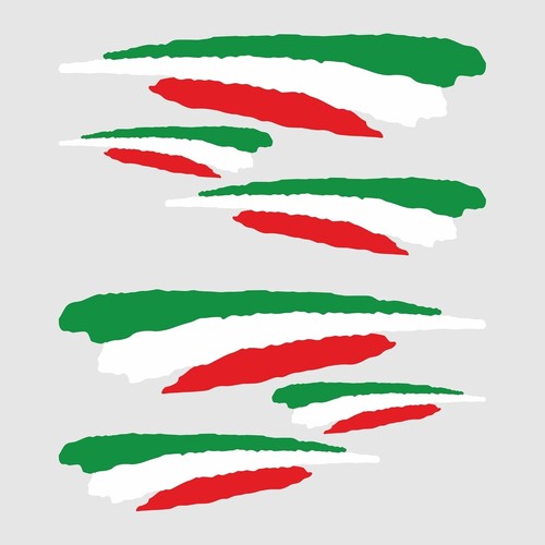 Adesivi bandiera italiana - bandiera,