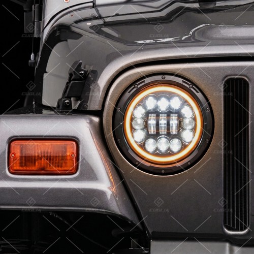 Fari full led tondo - tondo, 7"
