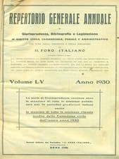 IL FORO ITALIANO REPERTORIO
