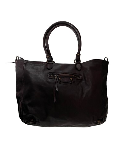 Borsa donna vera pelle lavata - donna,
