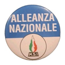 VECCHIA SPILLA ALLEANZA NAZIONALE MSI MOVIMENTO SOCIALE ITALIANO POLITICA 