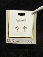 Orecchini croce bordo