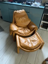 Poltrona vintage P60 in Pelle