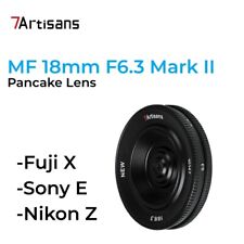 7Artisans 18 mm F6.3 Mark II obiettivo ultrasottile APS-C MF per Sony E Fuji XF Nikon Z 