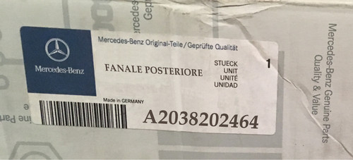 A2038202464 fanale posteriore - a2038202464,