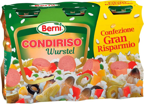 Berni condiriso wurstel - berni, 3x300g
