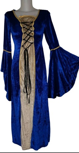 Abito donna blu medievale