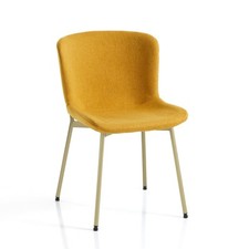 SET 4 SEDIE RANN YELLOW GOLD IN SENAPE E ORO ORESTELUCHETTA