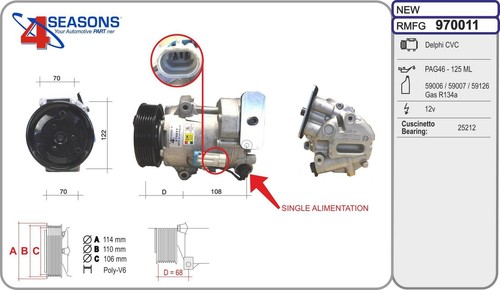 Compressore aria condizionata