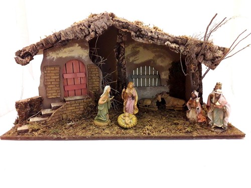Capanna presepe grande legno - presepe,