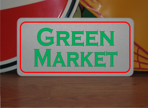 Insegna metallo green - insegna,