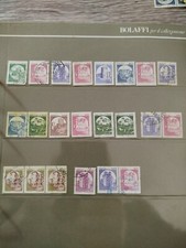 francobolli rari italiani usati  22 val. castelli in bobina 