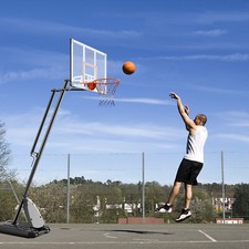 VEVOR Canestro Basket 128cm Altezza Regolabile 232-305cm Portatile con Tabellone