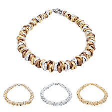 Bracciale tipo dodo stile nodini intrecciato donna in alluminio acciaio 5 mm