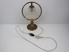 vecchia ABAT JOUR LAMPADA IN VETRO E OTTONE LUMI ART SALERNO stile antico per