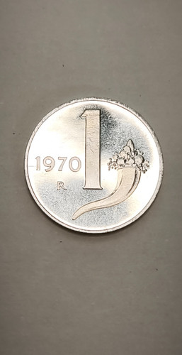 Lira italia 1970 serie - lira, zecca