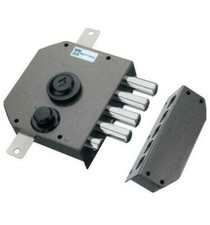 SERRATURA AD APPLICARE BLINDATA A POMPA CILINDRO ø 34 MOTTURA DI SICUREZZA SX