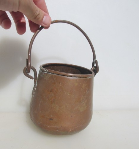 Small vintage copper bucket - small,