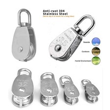 Puleggia girevole per sollevamento fune metallica, puleggia, blocco, strumento