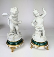 coppia di Amorini in Porcellana di Capodimonte