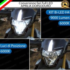 FARO A LED APRILIA DORSODURO ANABBAGLIANTE ABBAGLIANTE H4 LUCE DI POSIZIONE H6W