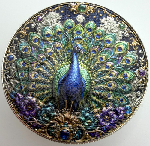 Peacock bird moneta 1 oz - da,