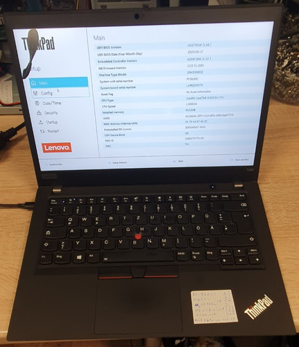Lenovo t490 8265u 8gb - 8gb,
