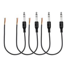 4 Pezzi 0.98ft 6.35mm 22AWG 3