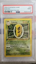 Pokemon Kakuna 33/102 PSA 9 1st Set Base 1st Prima Edizione Italiano